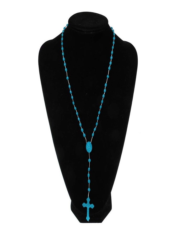 HELYZQ Plastic Rosary Beads Luminous Necklace Catholicism Prayer Religious Jewelry - Image 3